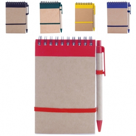 Bolígrafo y libreta