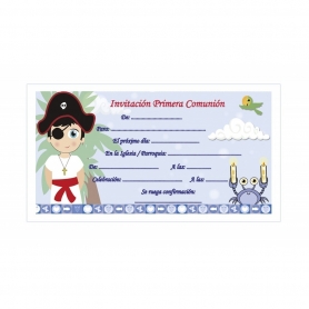 Pack 10 invitaciones de comuniones para personalizar
