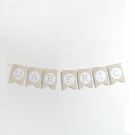 Banderines letras para guirnalda