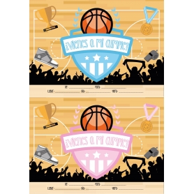 Invitación cumpleaños baloncesto