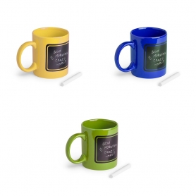 Tazas con pizarra
