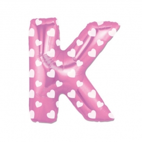 Globos rosas de letras