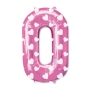 Globos rosas de números