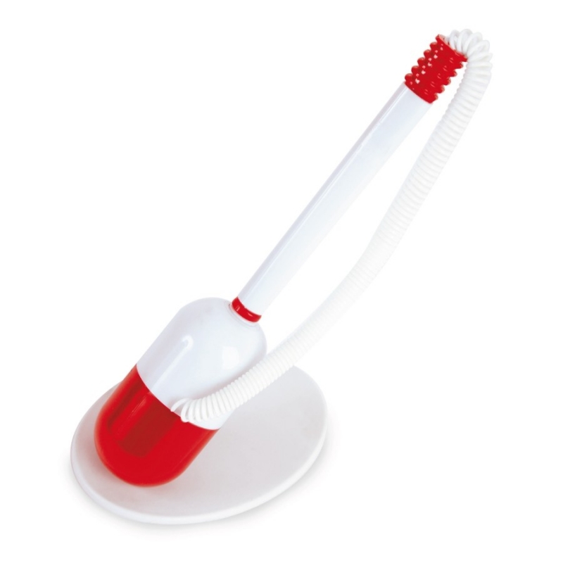 Bolígrafo rojo con soporte de cápsula