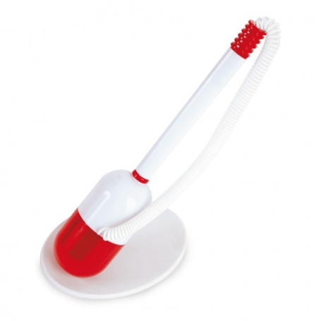 Bolígrafo rojo con soporte de cápsula