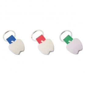 Llavero metálico manzana