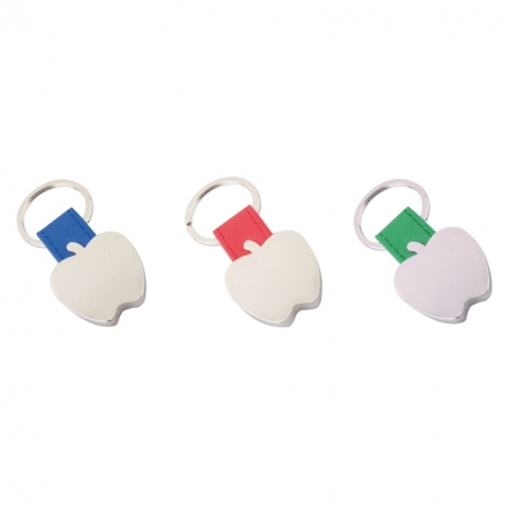 Llavero metálico manzana