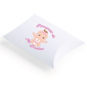 Estuche para detalles de bautizo de niña