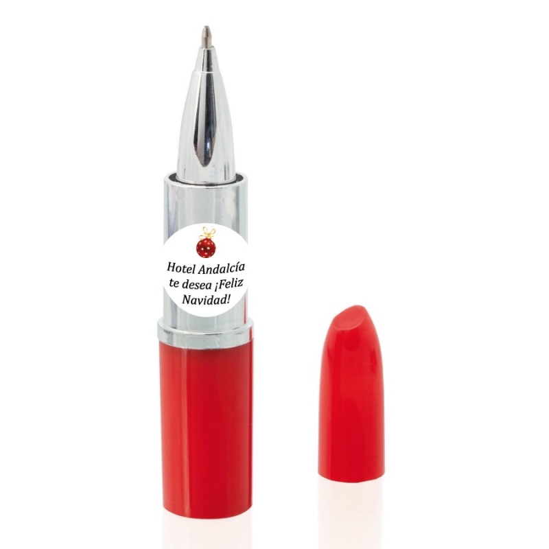 Bolígrafo pintalabios para navidad