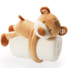 Manta con osito de peluche