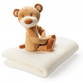 Manta con osito de peluche