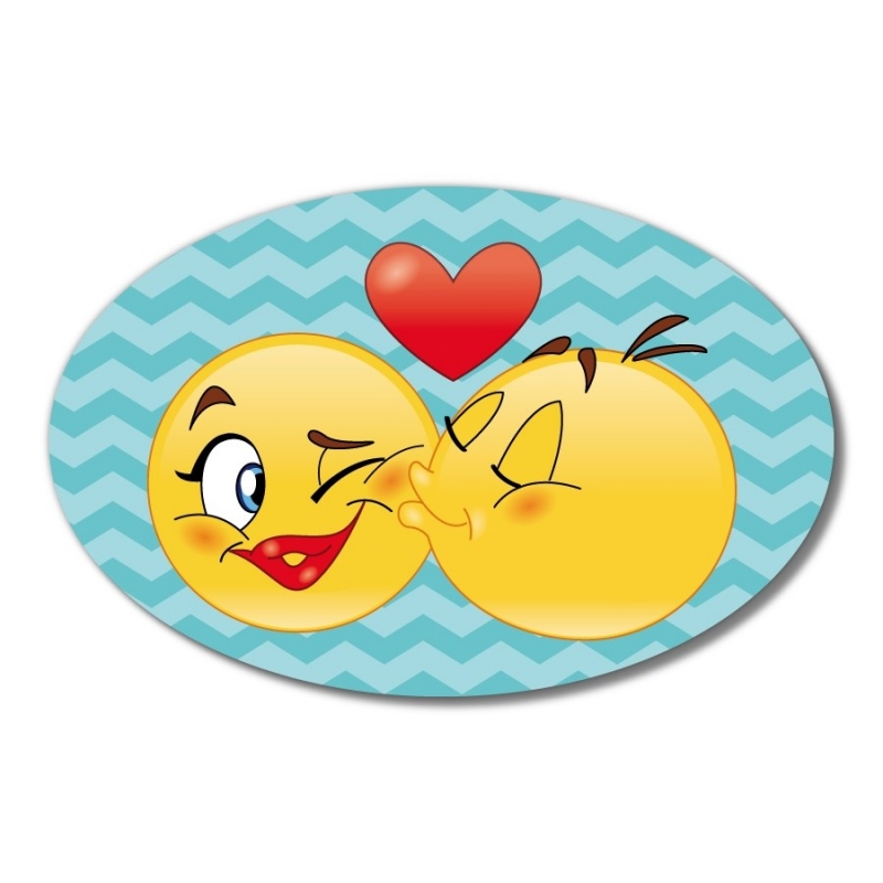 Adhesivos para bodas con emoticonos