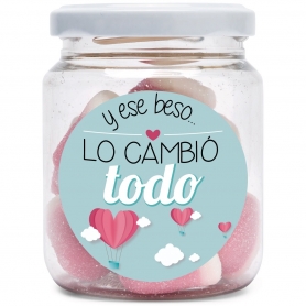 Regalo tarro de chuches amor