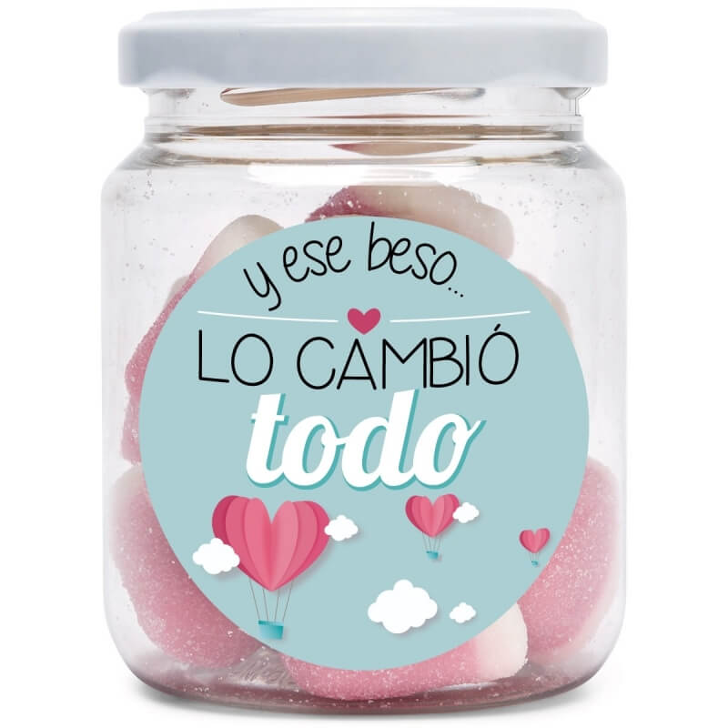 Regalo tarro de chuches amor