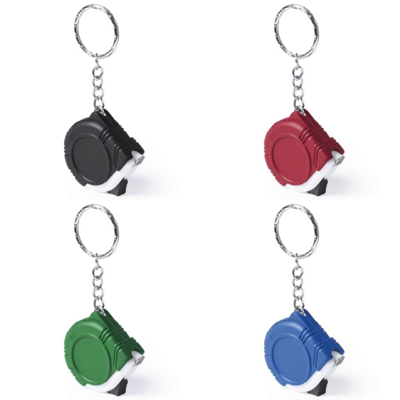 Llaveros de colores con metros