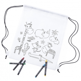 Regalo mochila infantil para colorear