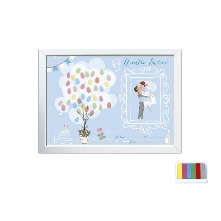 Marco de huellas para boda