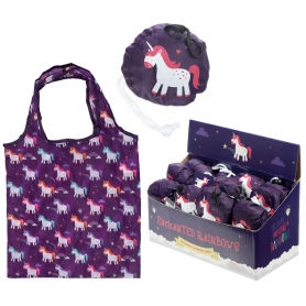 Bolsa plegable de unicornio