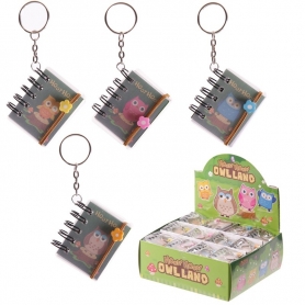 Llavero libreta búho