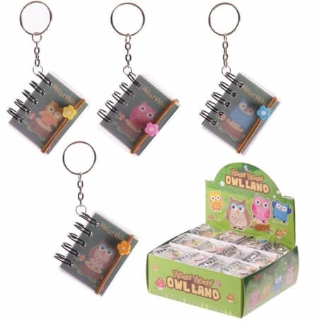 Llavero libreta búho