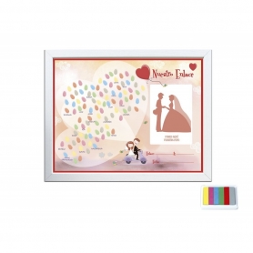 Marco de huellas original de boda